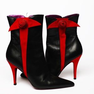 Betsy Johnson Leather and Suede Boots